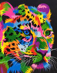 Cheetah By Wahyu R Colorful Animal Paintings Animal Paintings Pop Art Animals