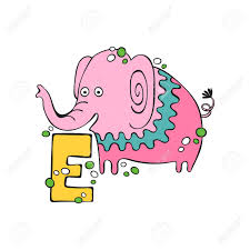 Containing the letters (in any position). English Letter E Elephant Isolated Vector Object On White Background Royalty Free Cliparts Vectors And Stock Illustration Image 103051143