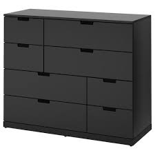 Nordmela Chest Of Drawers With Clothes Rail Black Blue 46 7 8x46 1 2 Ikea 8 Drawer Dresser Ikea Nordli Dresser Drawers