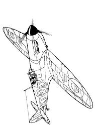 Coloring Page Wwii Aircrafts Spitfire 1940 Airplane Coloring Pages Airplane Drawing Cool Coloring Pages