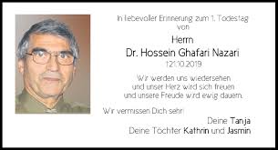 Ghafari is affiliated with st john hospital & medical center and beaumont hospital grosse pointe. Traueranzeigen Von Hossein Ghafari Nazari Mittelbayerische Trauer