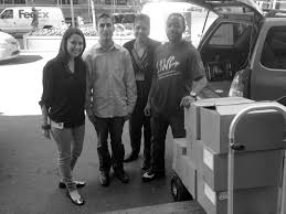 Events Coordinator Stephanie Billing And Marketing Coordinator Matt Svoboda Donate Folders To The Children S Aid So Children In Need Event Coordinator Have Fun