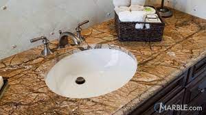 Marble basin and stone sink bathroom. Rain Forest Brown Marble Bathroom Marble Com