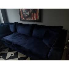 Read customer reviews, discover product details. Anthropologie Edlyn Slub Velvet Sectional Sofa Ottoman Aptdeco