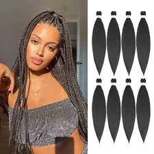 Befunny braiding hair,pre stretched braiding hair, 24 inch 8 packs ombre prestretched synthetic braiding hair,professional hair extension for women crochet twist braids,yaki straight,hot water setting, itch free(24, t1b/30#) 24 inch (pack of 8) 4.4 out of 5 stars 2,936. Buy Soku Pre Stretched Braiding Hair Ez Braids Natural Black Lightweight Synthetic Hair Bundles 24 Inch 8 Bundles Yaki Straight Braiding Hair Crochet Braids For Braiding Hot Water Setting 1b Online