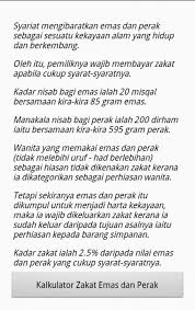 Zakat emas atau perak adalah zakat yang dikenakan ketika emas atau perak sudah mencapai nisab dan haul. Kalkulator Zakat Emas Perak Fur Android Apk Herunterladen