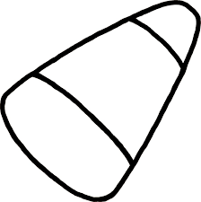 Halloween candy corn coloring pages. Candy Corn Coloring Sheet Clipart Wikiclipart