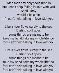 17 250 049 просмотров • 31 мая 2015 г. Elvis Presley Can T Help Falling In Love Cant Help Falling In Love Wise Men Say Falling In Love