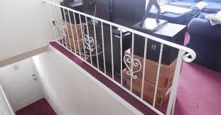 This type of half wall may serve as a aesthetic backdrop to the living room. Half Wall At Top Of Staircase Hometalk