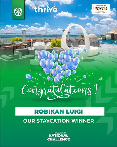 Congratulations to our Ole Sereni staycation winner Robikan!🎉👏 He gets to  enjoy a weekend stay for 2 with a view!🏨 Keep thriving!💚 #oldmutualthrive  #oldmutualkenya #thriverewards #wavutravel