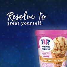 The New Year Is Looking Up Treat Yourself With Your Favorite Flavor In A Grocery Near You Pralines And Cream Baskin Robbins Flavors