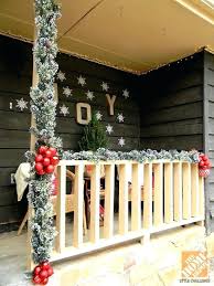 I think my front porch might be my most favorite space to decorate in our home. From Wood Deck Wrought Iron Lattice Panels And Steel Cable To Glass Panels Christmas Porch Decor Front Porch Christmas Decor Outdoor Christmas Decorations