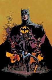 Black And Red Batman Cartoon Bat Family Batman Red Hood Red Robin Nightwing Robin Batgirl Black Bat