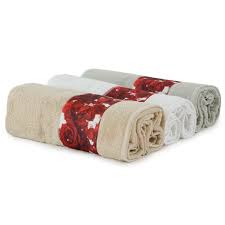 Set Asciugamani Biancaluca Fleur Con Stampa Digitale Www Carillobiancheria It Biancheria Da Bagno Asciugamani Accappatoi