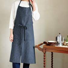 男女兼用 ヒッコリーストライプがおしゃれなエプロンの作り方 ぬくもり おしゃれ エプロン 作り方 エプロン 手作り エプロン