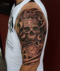 You can choose a skull tattoo which suits you to ink on your arm, chest, back, foot tattoo, hip, thigh, etc. 35 Skull Tattoos And Designs For Men Sleeve