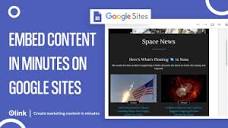 How to Create Content for Your Google Site in Minutes | elink.io ...