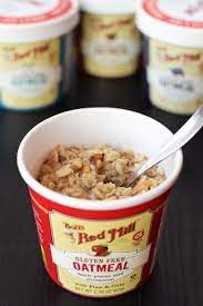 Bob's red mill offers oatmeal in an easy to prepare cup! Bob S Red Mill Gluten Free Oatmeal Cups Reviews Info Vegan