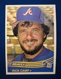 1984 DONRUSS #165 RICK CAMP ATLANTA BRAVES NM-MT OR BETTER 56 WINS 9 YEAR  CAREER