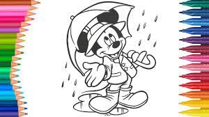 Imagenes mickey mouse imágenes y dibujos para imprimir. Dibujar Y Colorea Mickey Mouse Dibujos Para Ninos Aprender Colores Youtube