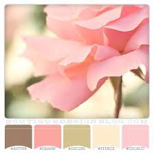 Perfectly Pink Color Scheme With Soft Pink Brown And Green My Wedding Fun Pink Color Schemes Coral Color Schemes Color Schemes