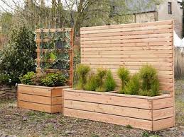 Pflanzkasten Mit Sichtschutz Als Abgrenzung Fur Terrasse Balkon Uvm In Verschiedenen Grossen Und Farben Erh Pflanzkasten Holz Pflanzkasten Gartendekoration