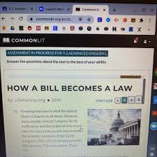 If you ask a specific question, we can which of the following best identifies a central idea of the interview? Commonlit Answers How A Bill Becomes A Law Does Anyone Have This Brainly Com