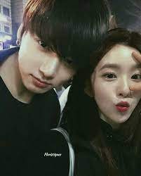 Why do people believe that irene and taehyung are dating just because bts and red velvet have had some moments together? Seulmin Vrene Jungri Wenga Wenhope Redvelvet Bts Rapmonster Seokjin Yoongi Hoseok Jimin Taehyung Jungk Korean Couple Jungkook Ulzzang Korean Girl