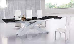 European furniture luxor 11pc dining table set with emerald green side chair. White Metal Glass 5 Pc Modern European Dining Set Dining Sets Modern Modern Dining Room Set Italian Dining Room