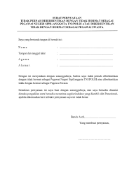 Salah satunya yaitu mewajibkan calon pelamar yang akan melamar kerja melampirkan berkas surat pernyatan untuk tidak akan menikah selama satu tahun apabila sudah diterima menjadi pegawai instansi tersebut. Surat Pernyataan Bersedia Ditempatkan Di Nkri