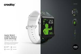 Apple Watch Leather Band 2 Mockup Apple Watch Bands Leather Apple Watch Leather Leather Band