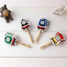 Maybe you would like to learn more about one of these? 12 Pcs Thomas And Friends Train Locomotive Engine Cupcake Topper Cake Toppers Birthday Party Decoration Baking Picks Design Craft Craft Supplies Tools On Carousell