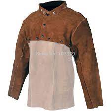 Leather Welder Apron Open Back Leather Welder Clothes Cow Split Leather Welding Jacket Welder Clothes Welding Jackets Clothes