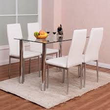 Keep on scrolling down to see these delightful designs that might just be what you needed for a stylish dining space. Glass Dining Table With White Chairs Off 62