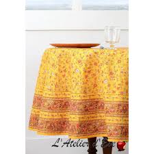 Check spelling or type a new query. Nappe Ronde Enduite 100 Coton Provencal Valdrome Made In France
