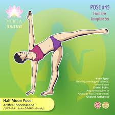 Each pose contains instructions on how to perform the posture, the drishti for each asana, what cautions you should keep in mind, and the benefits each pose can bring to you. Half Moon Pose Stock Illustrations 170 Half Moon Pose Stock Illustrations Vectors Clipart Dreamstime