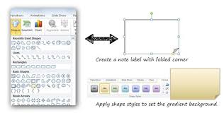 Click in the text where you want to add the word comment, or select the text that you want to comment on. Create A Sticky Note In Powerpoint Using Shapes And Styles