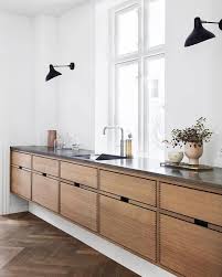 Classic Lines In Our Design Called Hoelgaard Made In Danish Oak With A Marble Worktop Home Decor Kitchen Kitchen Inspiration Design Minimal Kitchen Cabinets