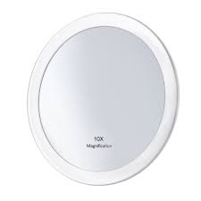 Z'fogless mirror remains clear even in the steamiest environments.it has four suction cups to adhere to any clean, smooth surface; Amazon Com Frcolor 10x Magnifying Mirror With 3 Suction Cups Cosmetic Make Up Mirror Pocket Mirror 5 9 Inch White Beauty