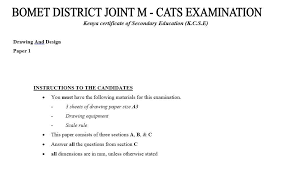 Drawing And Design Kcse Bomet Mock Paper 1 2017 Muthurwa Com Mocking Paper Design