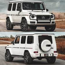 Product Highlight 2019 Mercedes Benz G550 On Vossen Hybrid Forged Hf 2 24x10 Wheels In Brushed Gloss Black And Pirelli Scorpi Mercedes G Wagon Benz Mercedes
