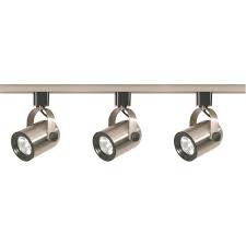 Nuvo Tk354 Line Volt Mr16 Gu10 Round Back Track Lighting Kit