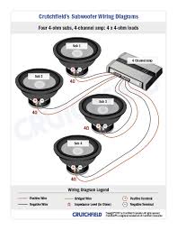 How many subwoofers do you. Crutchfield Subwoofer Wiring Diagram 4 Channal Amp Diagram 6 Speakers 4 Channel Amp Wiring Diagram Gallery