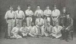It was a cricket match between usa & canada. Cricket Arena First International Cricket Match Ever