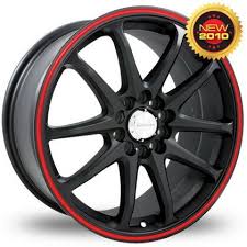 Black And Red Wheels 18 Inch Pin En Diski