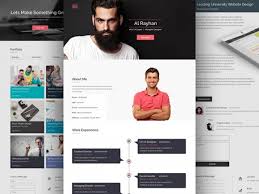 Or a free resume website theme in 2020? Cv Resume Psd Website Template Freebiesbug