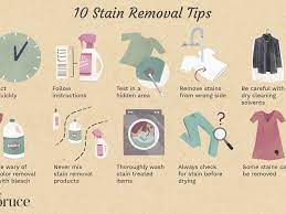 10 Stain Removal Rules For The Laundry