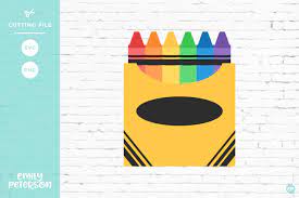 Box Of Crayons Clipart Svg Crayon Box Crayon Box Template