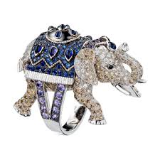 Hathi Ring Inspired By The History Of The Maison Boucheron And Originating From A Mythical Orient T Elephant Jewelry Boucheron Jewelry Luxury Rings Jewellery
