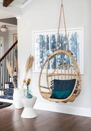 A much more elegant variant of the hanging chair with stand is a hanging chair that hangs from the ceiling. Hanging Chair Tutorial House Of Nomad